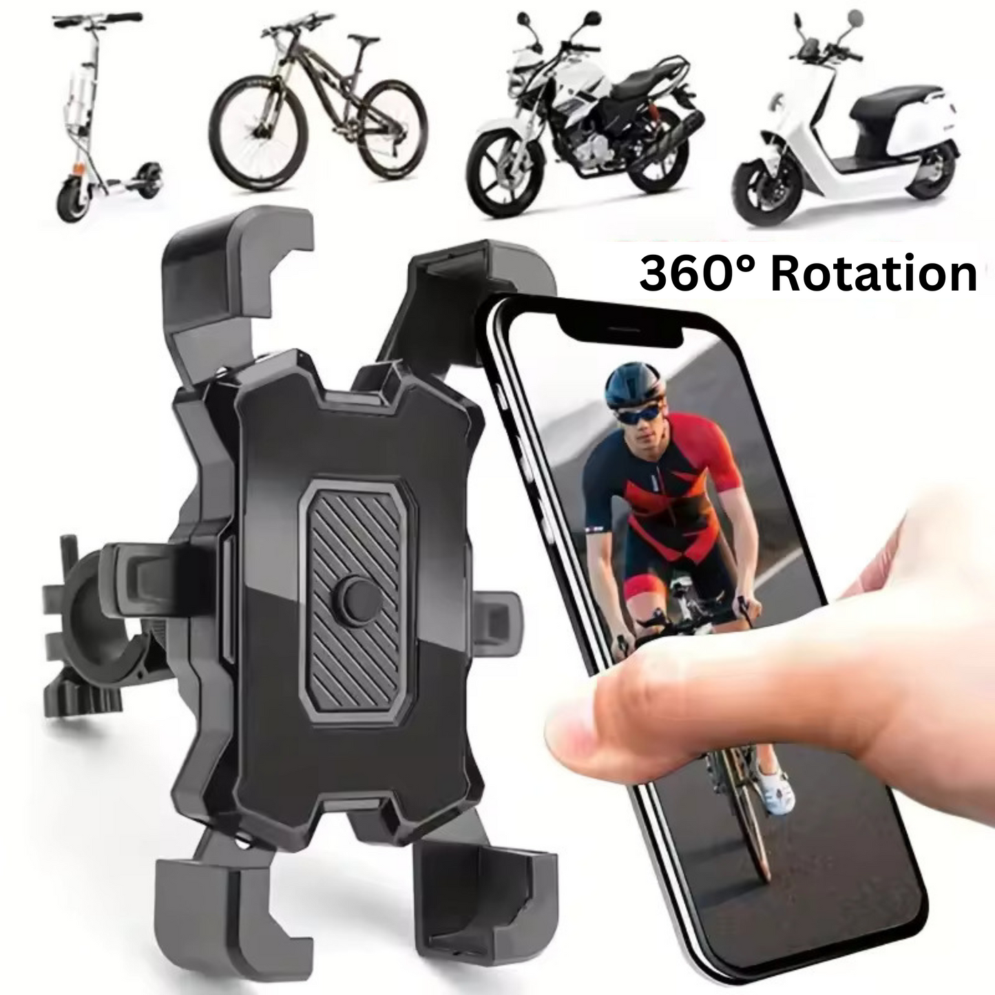 Handyhalterung für alle Smartphones 360° Drehbar - Einfache Montage & fester Halt