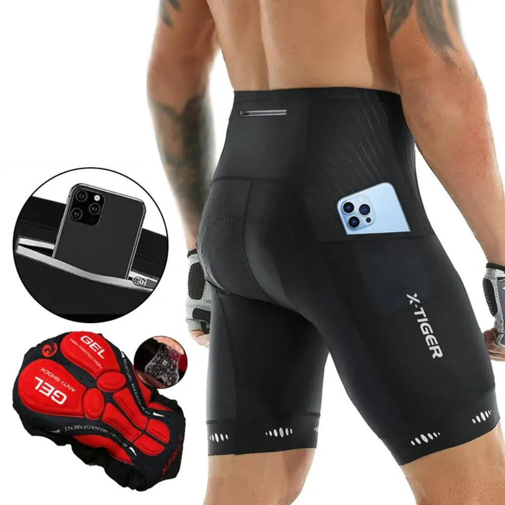Herren Radlerhose – Atmungsaktiv & Gepolstert
