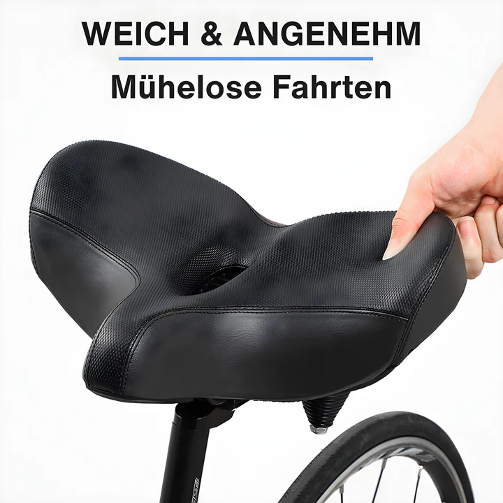 Fahrradsattel Komfort - Extra Breit & Bequem