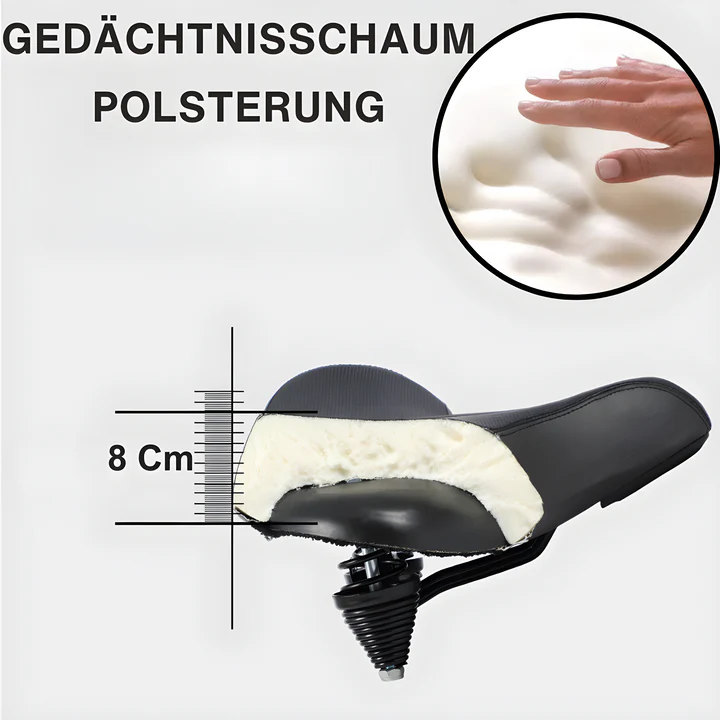Fahrradsattel Komfort - Extra Breit & Bequem