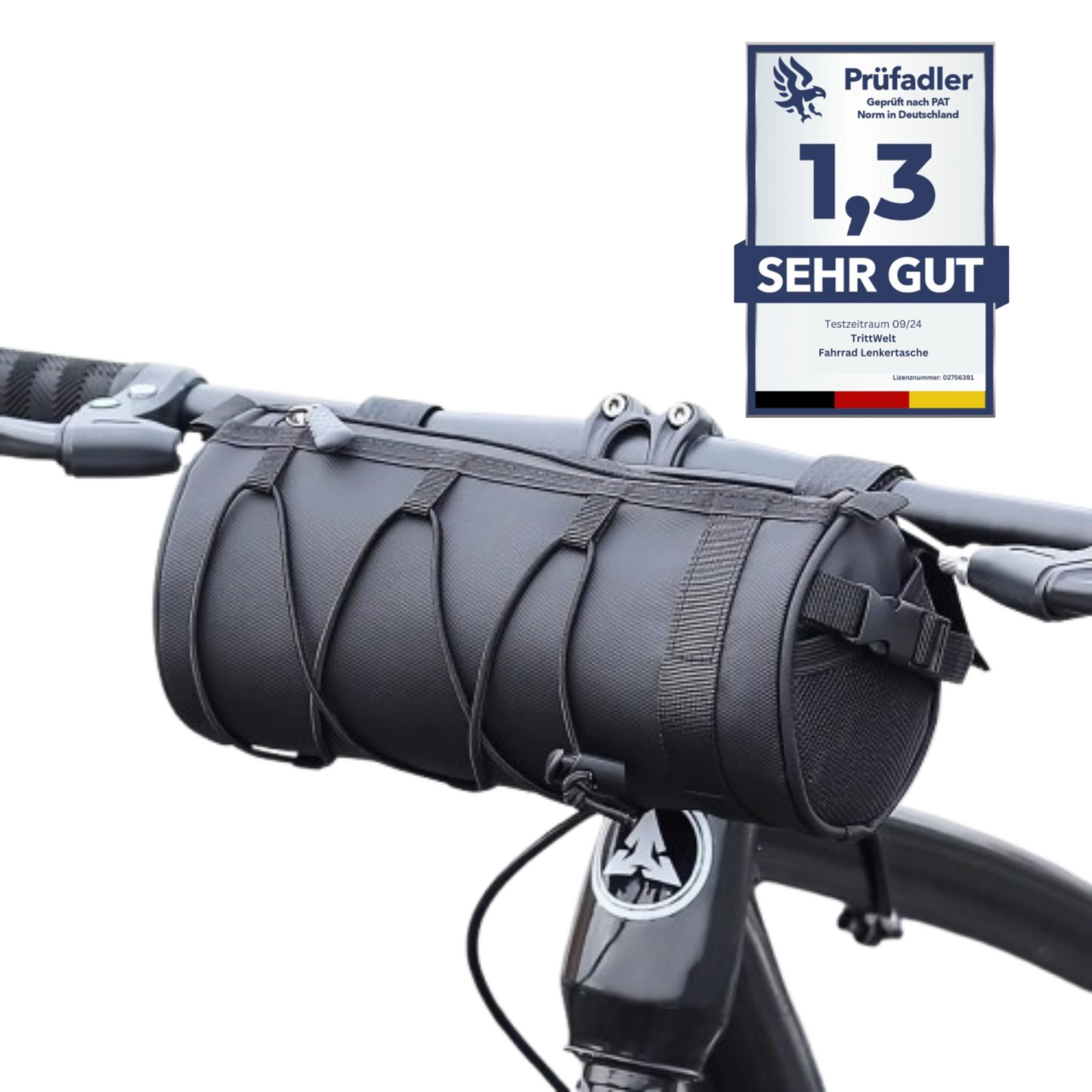 Fahrradtasche Lenkertasche mit Schultergurt - Wasserfest