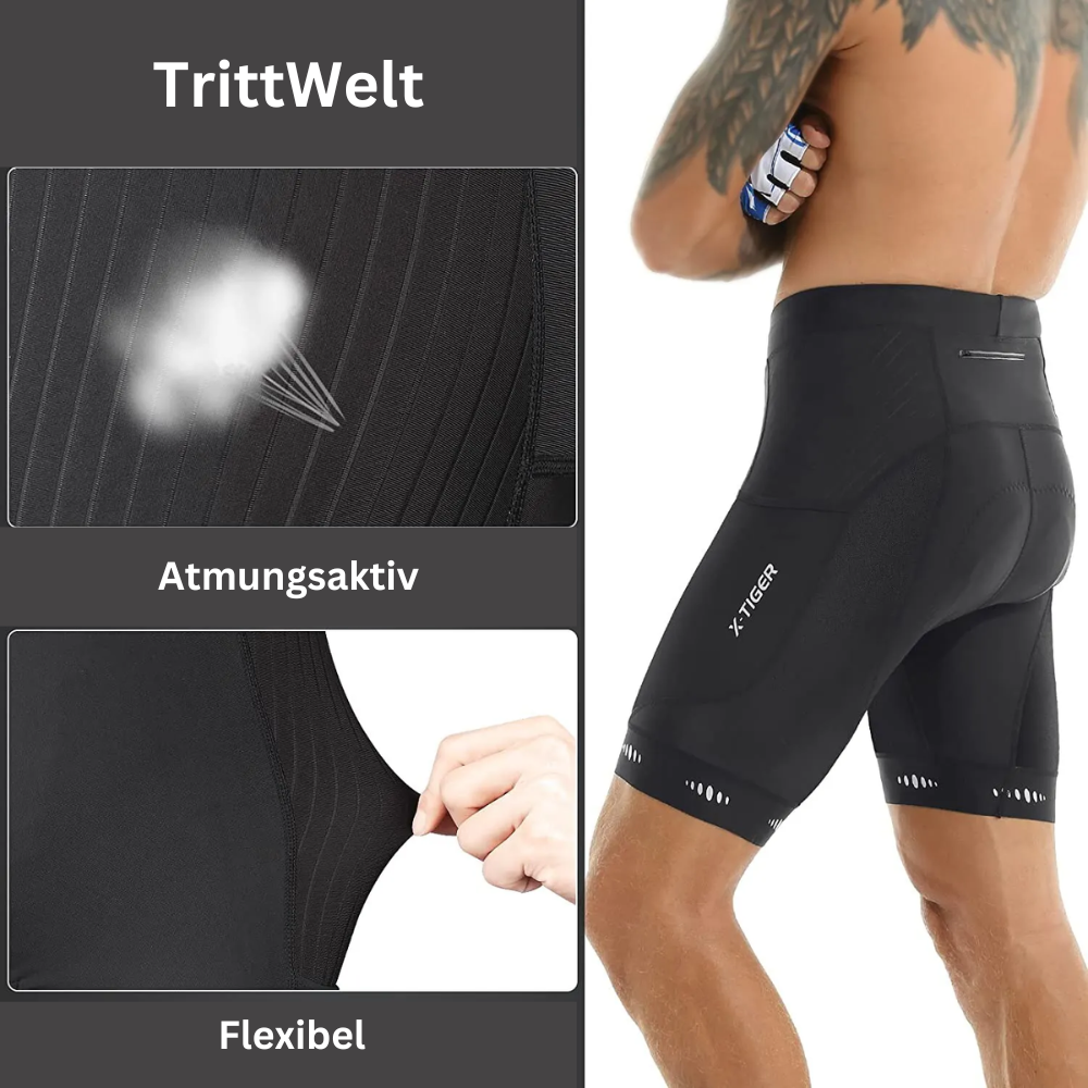 Herren Radlerhose – Atmungsaktiv & Gepolstert