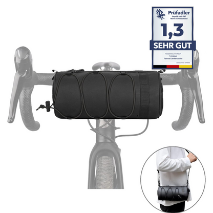 Fahrradtasche Lenkertasche mit Schultergurt - Wasserfest