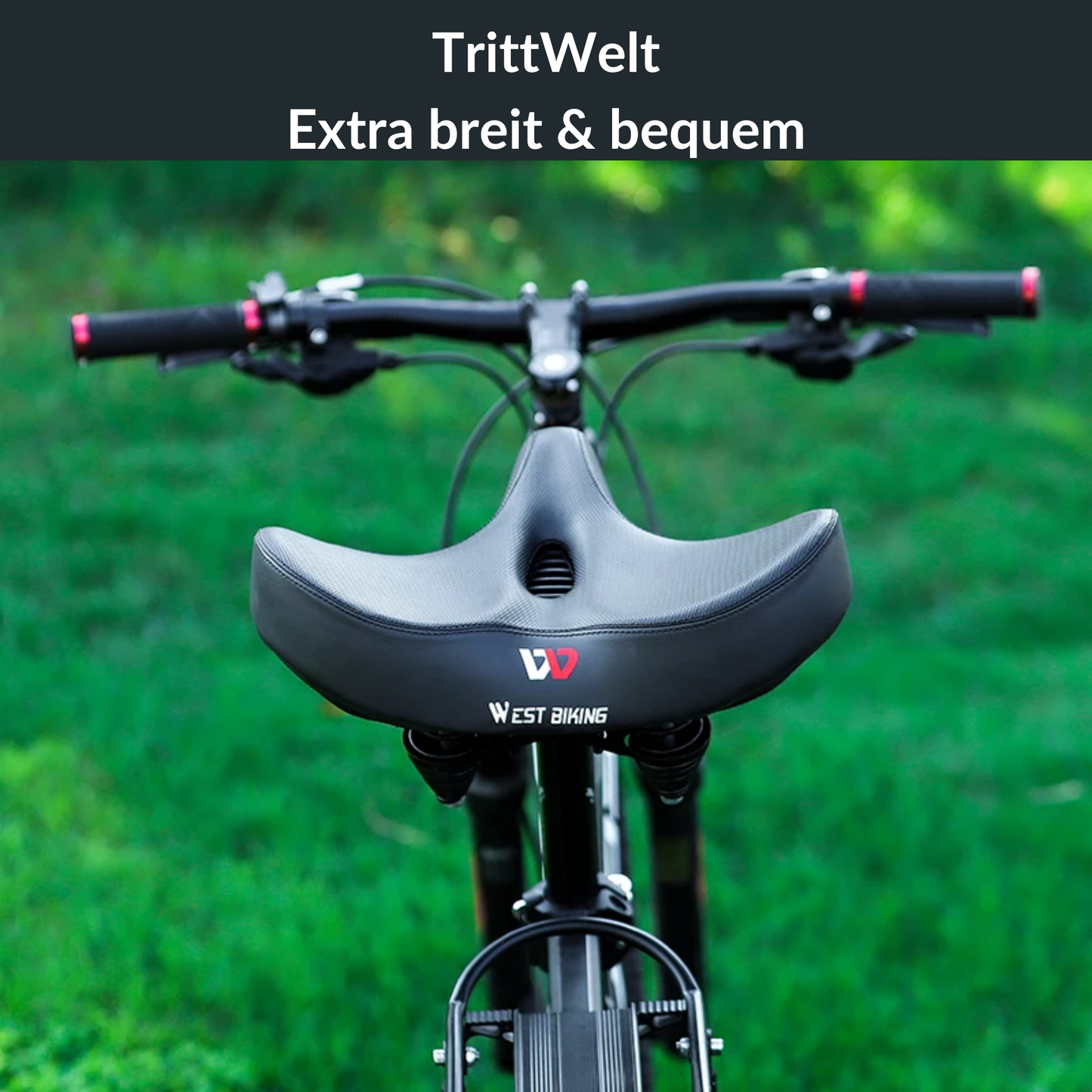 Fahrradsattel Komfort - Extra Breit & Bequem