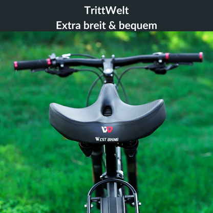 Fahrradsattel Komfort - Extra Breit & Bequem